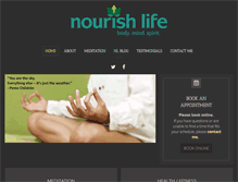 Tablet Screenshot of nourish-life.com